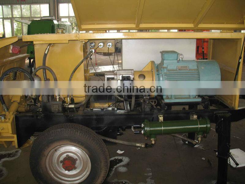 small concrete pump with CE ISO certification,hydraulic control concrete pump for sale