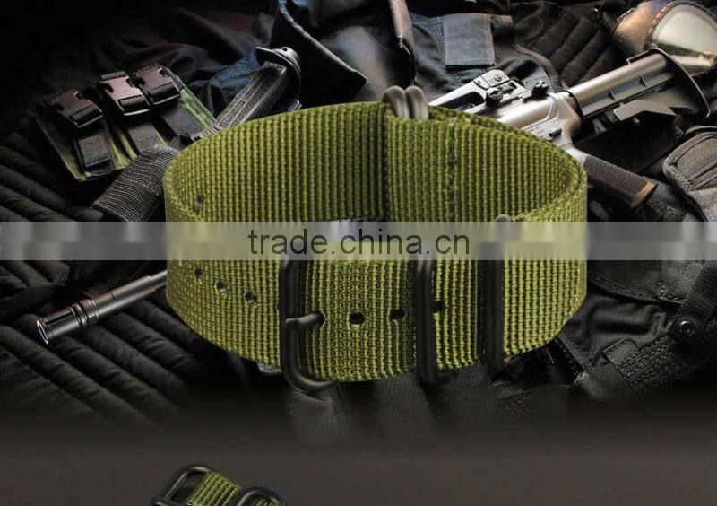 Infantry Luxury Zulu 22mm Army Green Nylon Watch bands