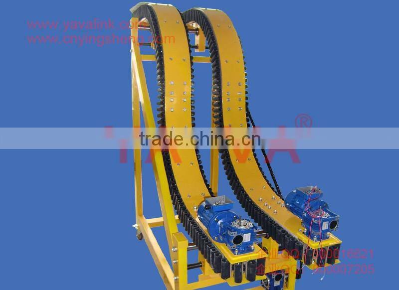 Z style vertical bucket conveyor for packing machine