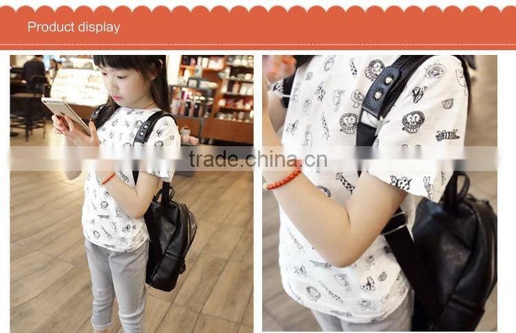 Wholesale Stylish Soft Breathable Round Neck Children T-shirt