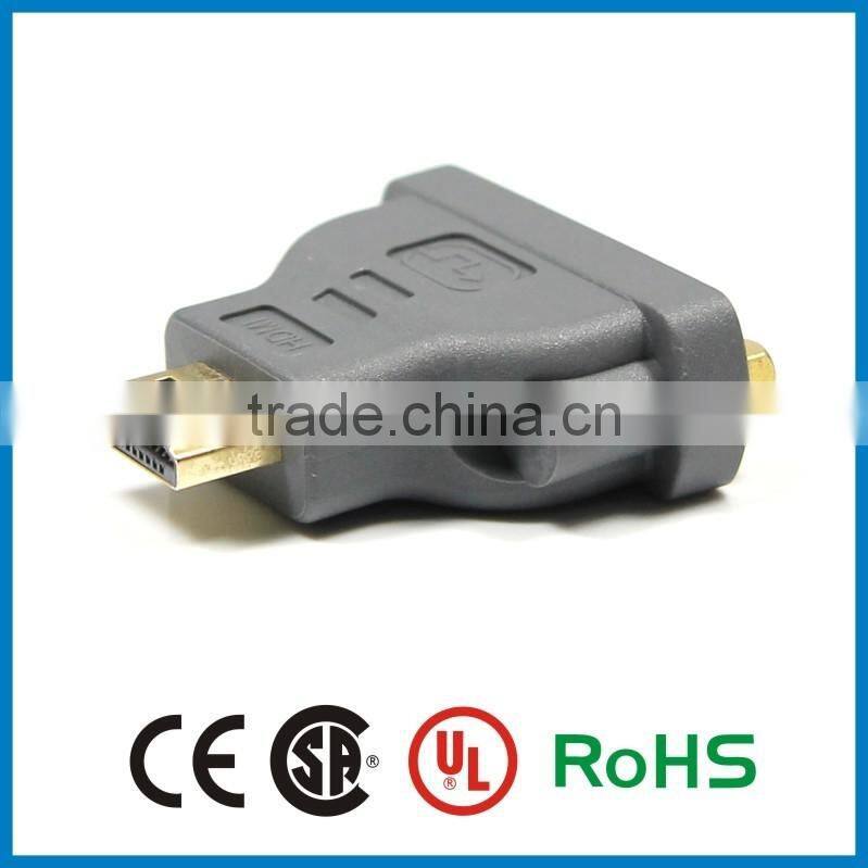 360 Angle HDMI 19Pin Female to DVI 24+1 Pin Male adapter