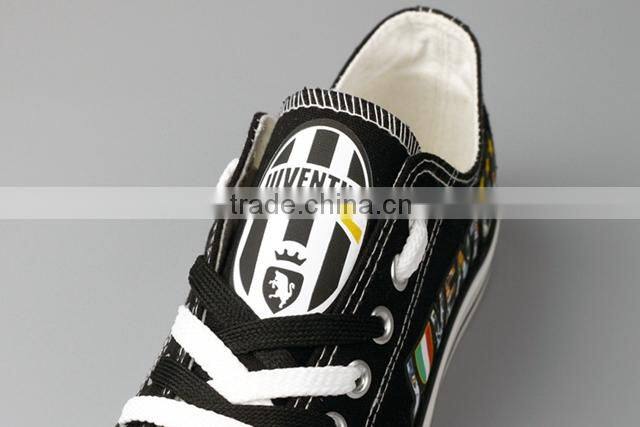 NO.T-D807H 2015 hot sales high quality custom screen printed canvas shoes