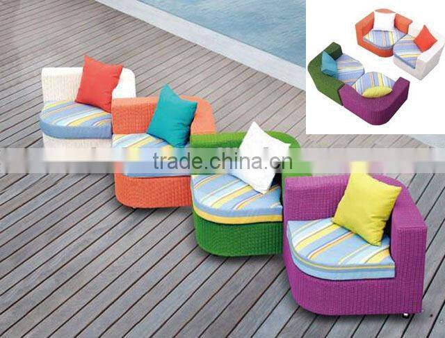 hot sale pe rattan garden art furniture
