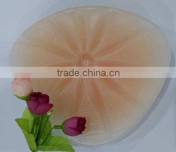 New style triangle shape super breathable silicone fake breast for mastectomy breast cancer woman good helper false boobs