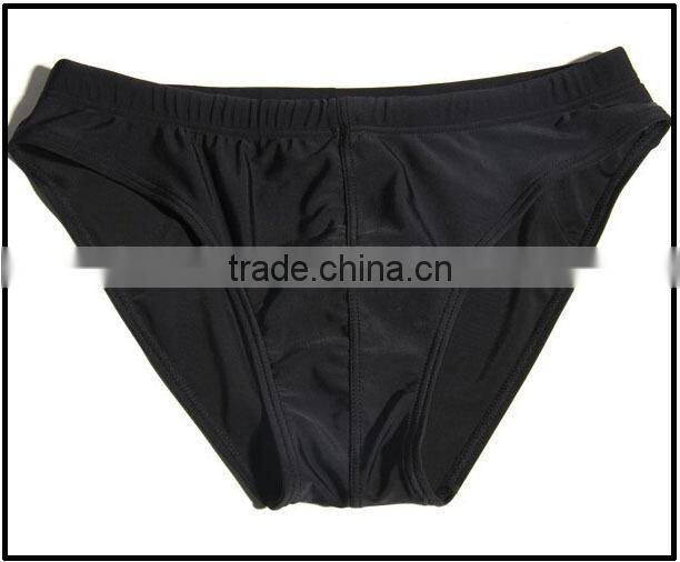 2014 mens swimwear solid color silky cozy nylon fabric sexy swim brief men full sexy photos