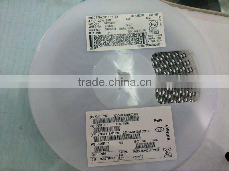 293D106X9010A2TE3 vishay Tantalum Capacitors 10UF 10V 10% 1206