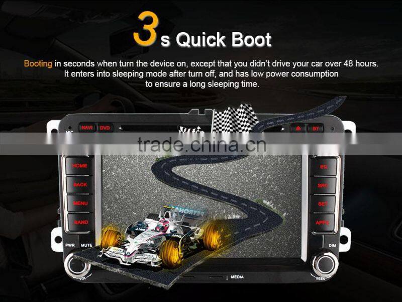 Ownice Quad core android 4.4 car audio player for VW POLO GOLF JETTA support TV OBD wifi DAB mirror link canbus