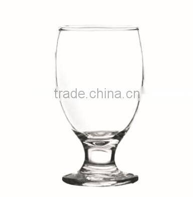 Translucent Turquoise Blue Green 10 oz Colored Short Stem Wine Goblet