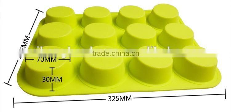 A02-21 Twelve Holes eco-friendly silicone mold for DIY cake mold baking & pastry mold