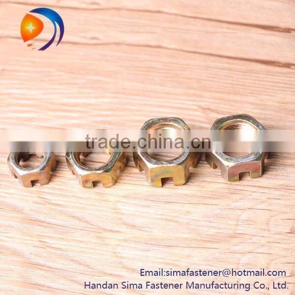 China Fastener manufacturer Hex Slotted Nuts