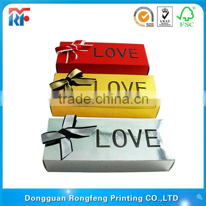 customized cosmetic box gift box with company name printed