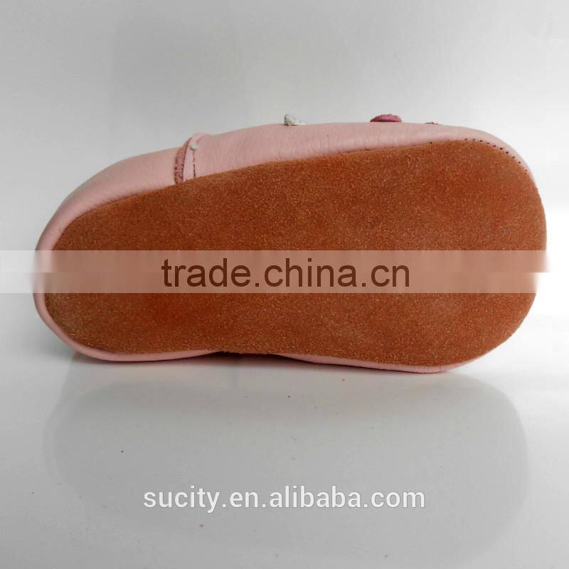 dragonfly genuine leather wool felt baby moccasin shoe for baby