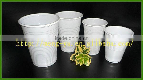 disposable eco-friendly white plastic beverage cup