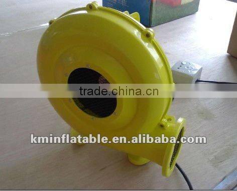 white inflatable arch with black words