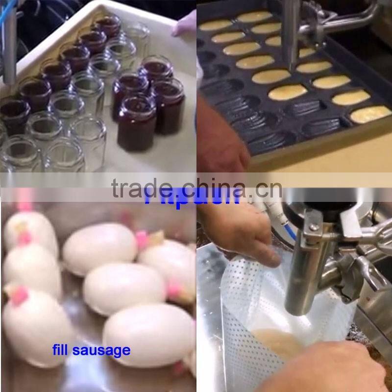 Semi-automatic cream heating and mixing filling machine