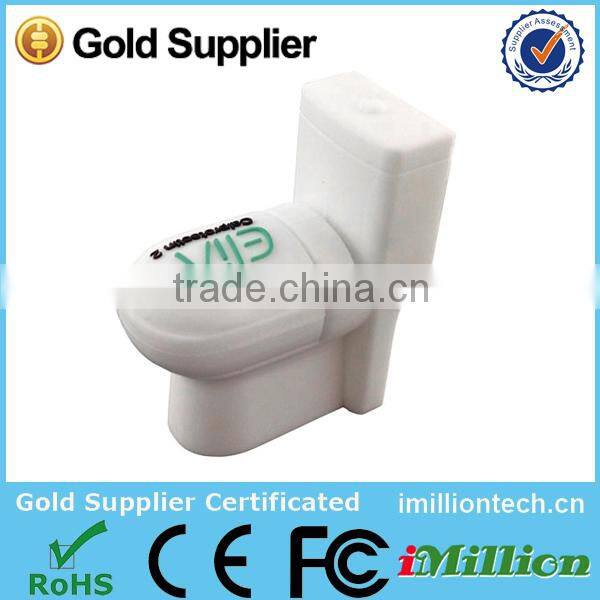 Funny design toilet shape usb flash drive for promotion gift
