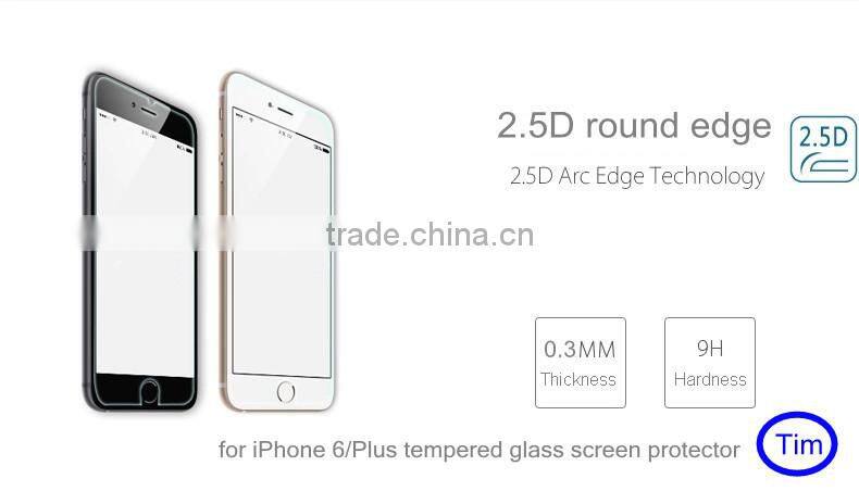 For Apple iPhone 6 Tempered Glass Screen Protector, Factory Wholesale Price with Best crystal Retail Package