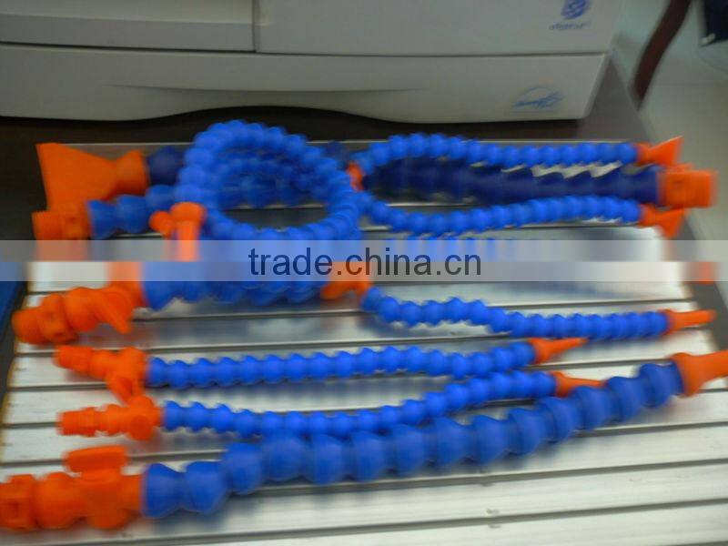 RUIAO flexible liquid gooseneck with 3-way tee cooling tube for glassworking machine