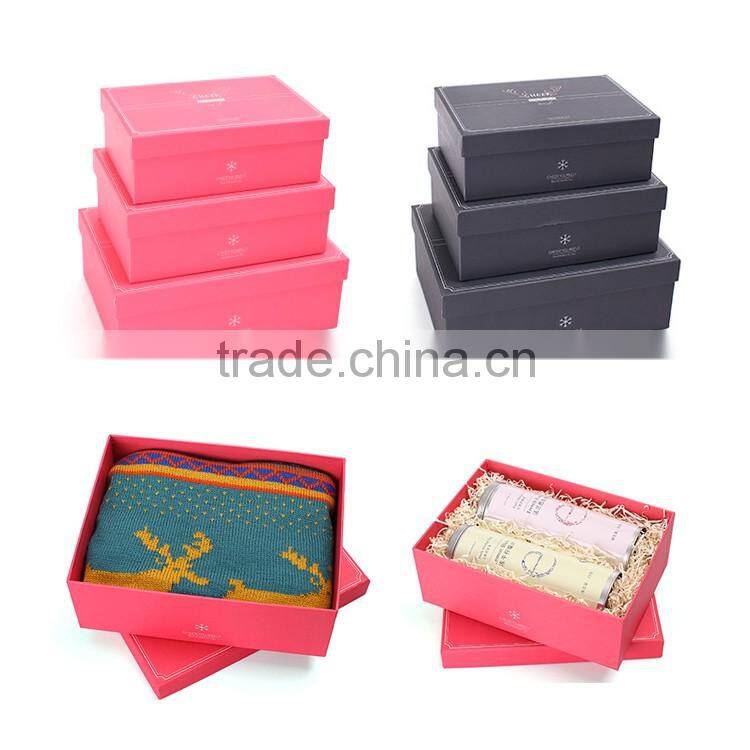 Big size dress packaging box apparel paper box T-shirt paper box