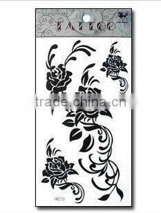 Promotional body tatoo sticker with flowers