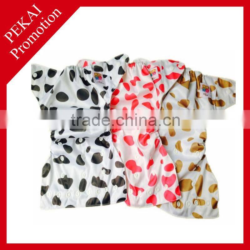Ohbabyka Double Gusset Waterproof Cartoon cloth diaper cover