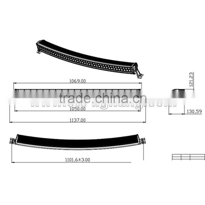 High Brightness Ce Rohs Certified Led Light Bar 240W Wholesale