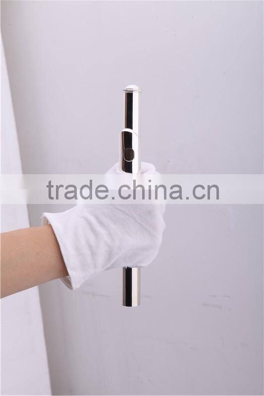 Musical instrument 17 open holes silver plated flute with Split E mechanism offset-G keys and B foot