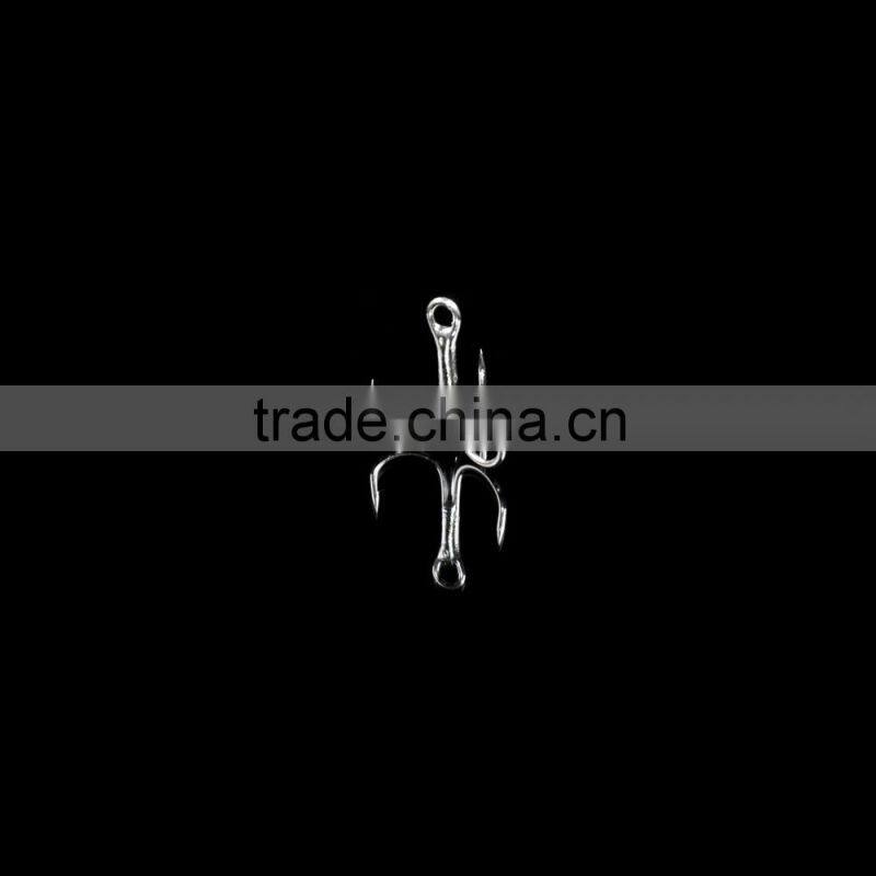 100pcs 8# Fishing Hook High Carbon Steel Treble Hooks Fishing Tackle