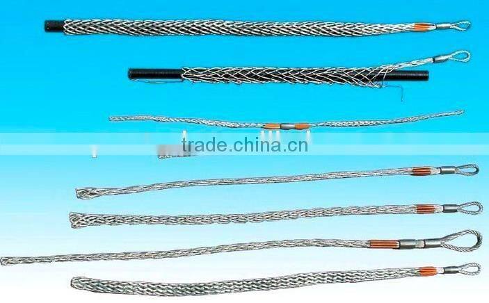 Cable mesh sock with 2 heads