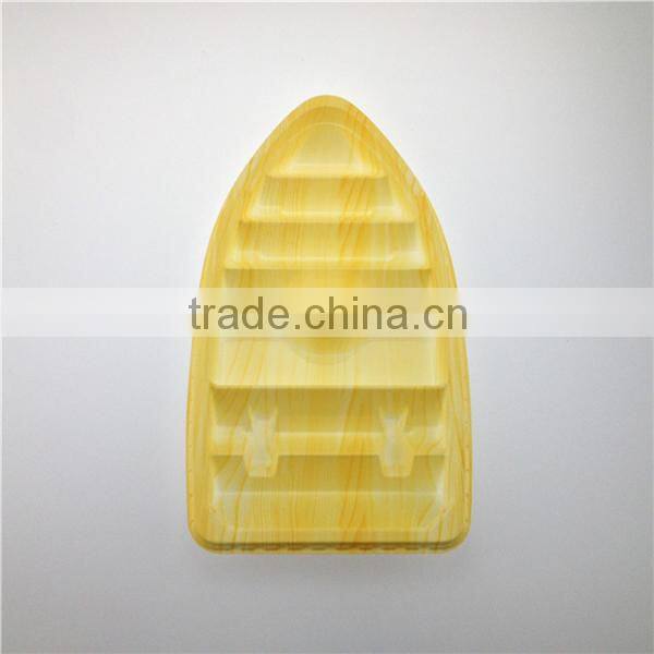 Boat Model Plastic Disposable Sushi Container with Lid