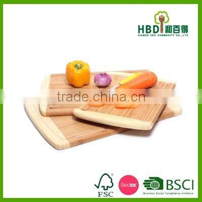 Customized 3pcs wooden vegetable chopping board wholesale