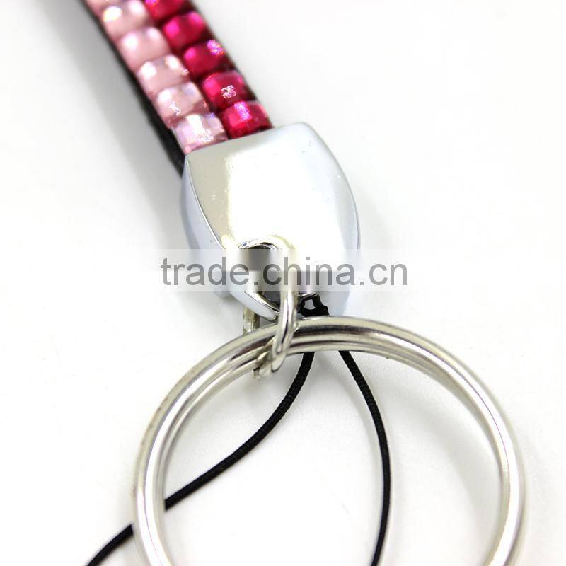 Fashion goody rhinestone crystal mobile phone strings with Tendrils buckle