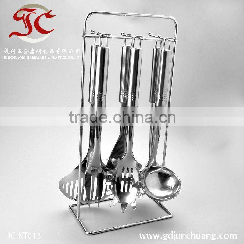 Stainless steel kitchen accessories tool set with holder
