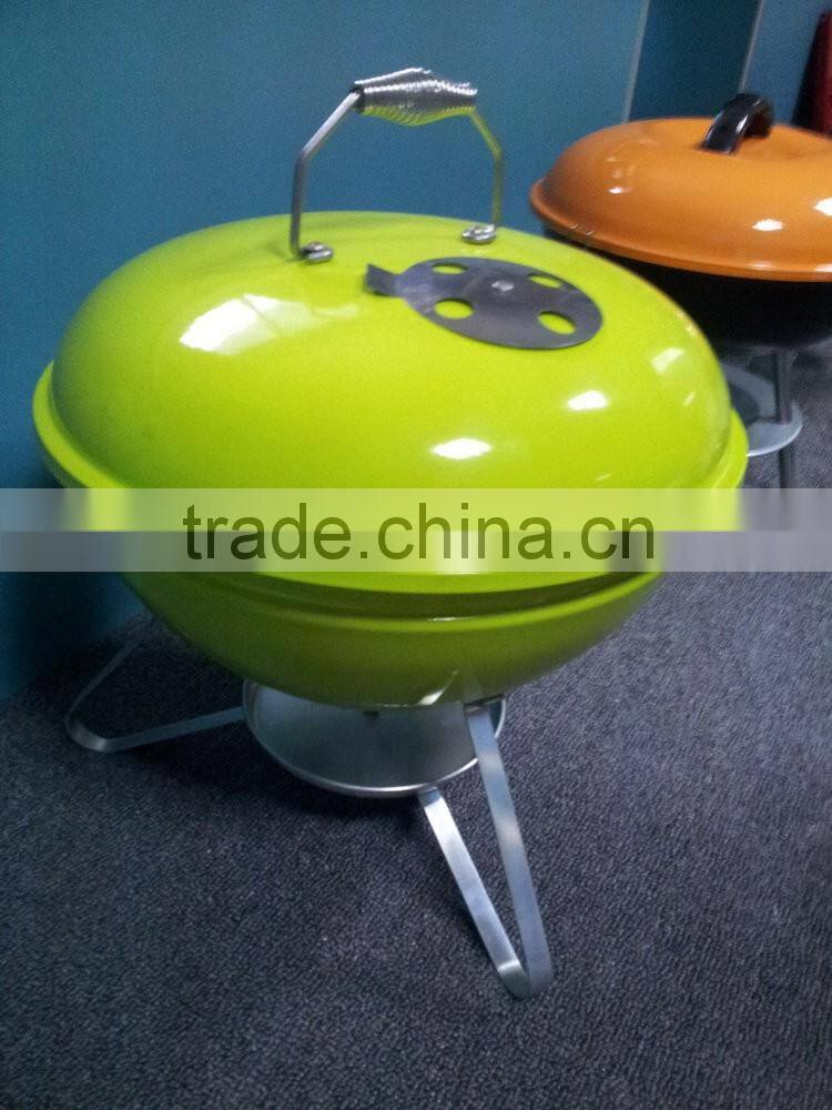 Powder Coated Finishing and Stainless Steel Metal Type charcoal BBQ grill