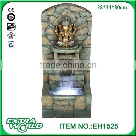 resin garden ganesh three layer waterfall fountain