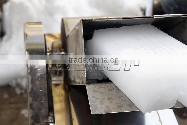 For block ice use Ice Crusher Machine Koller VIB100