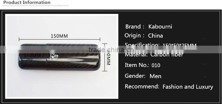 Hot-selling portable best quality travelling pure carbon fiber cigar case cigar packaging for business man