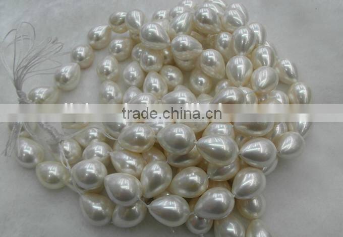 High quality tearl drop shell pearl beads