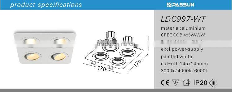 high bright creechip led spotlight for hotel / store