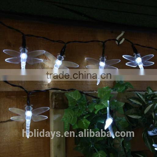 5M 50 LED White Dragonfly Fairy Solar Garden Light