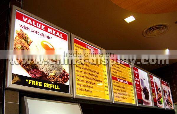 Aluminum snap frame LED picture frame