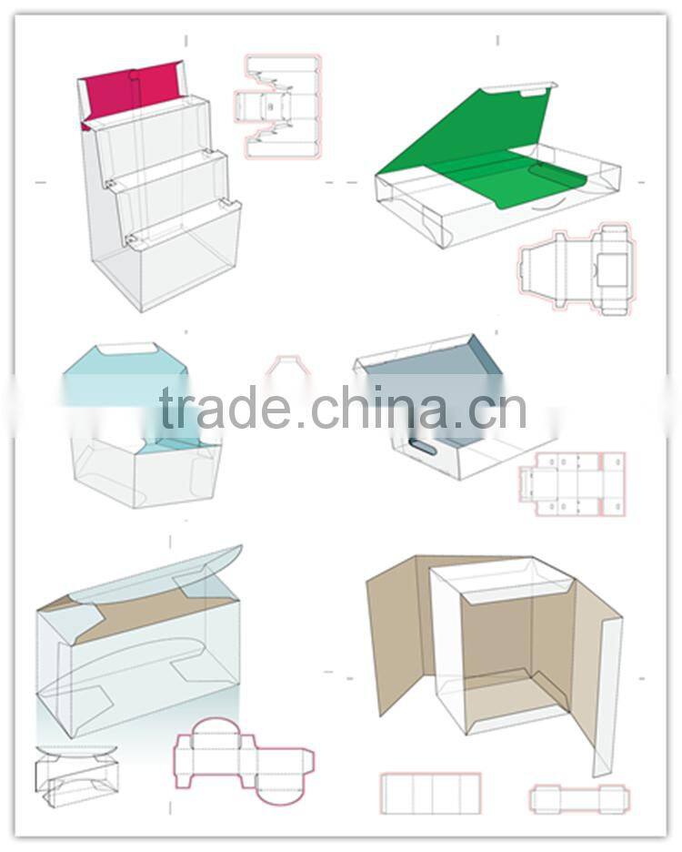 Custom cheap paper watch gift box with PVC window