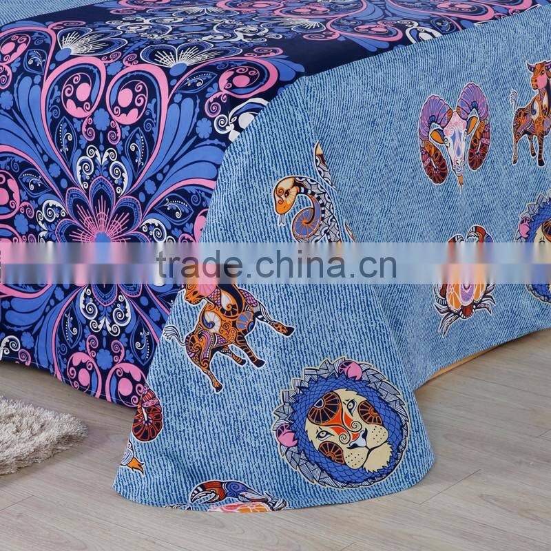 2016 New Arrival Magic Tree 12 Constellations 100% cotton Bedding set