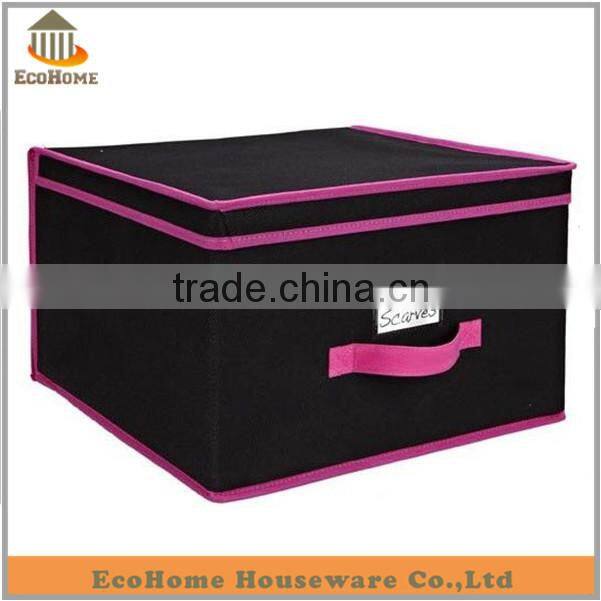 fabric covered storage boxes