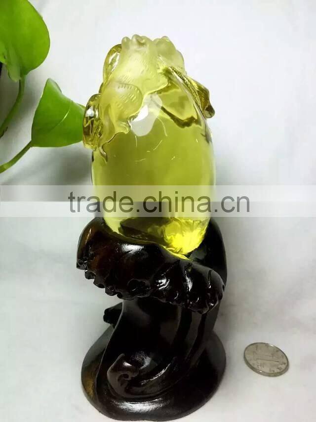 Hot sale business gift Nature citrine crystal mouse