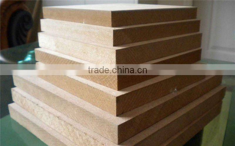 top quality plain MDF/raw MDF with poplar core for decoration and furniture