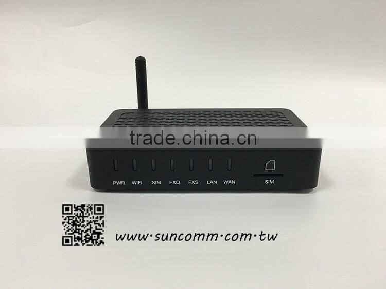 SC-111-WAG Wifi ATA with 1SIM, 1FXO, 1FXS, Wifi hotspot, GSM, multi-functional gateway, WiFi AP