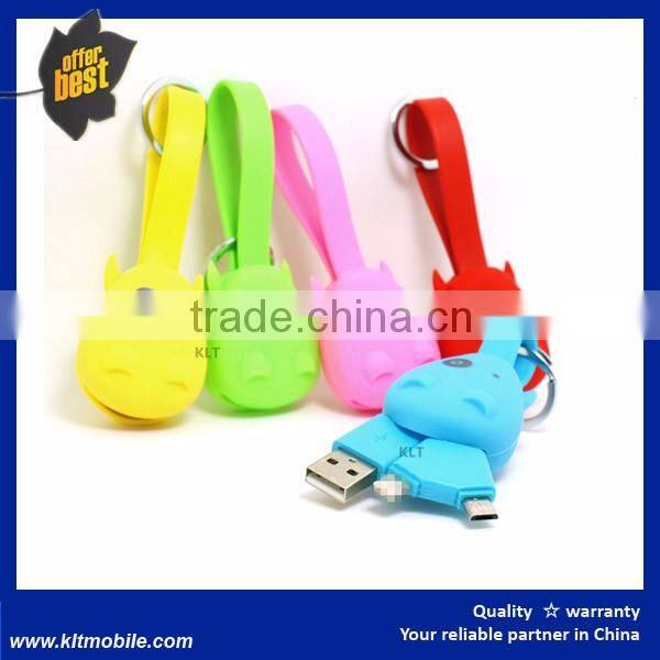 2 in 1 usb data cable Keychain 2 in 1 data line