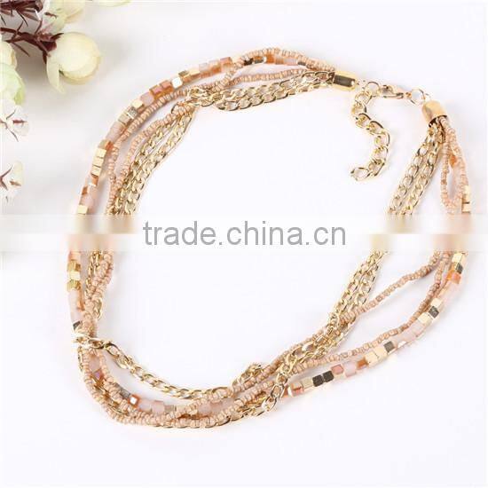 wholesales Jewelry Necklace,Crystal Necklace Jewelry multi layered beaded necklace