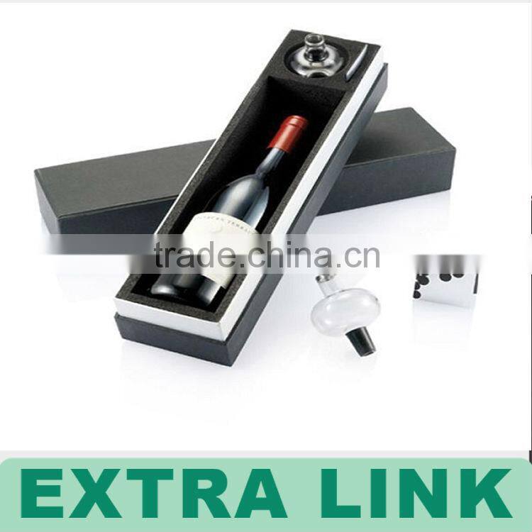Alibaba China Supplier Custom Laser Logo Decorative Luxury Design Cardboard Wine Boxes With Velvet EVA